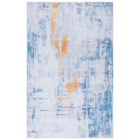 Safavieh 6 x 9 ft. Tacoma Power Loomed Gray & Blue Rectangle Area Rug TAC812F-6